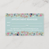 犬のグルーミングシッターアポイントメント緑 名刺 (裏面)