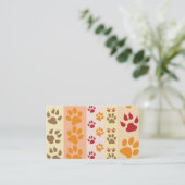 犬のグルーミングスタイリッシュのモダン前部印刷 名刺 (スタンド正面)