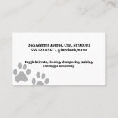 犬のグルーミングツール | ペットサービス 予約カード (裏面)