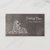 犬のグルーミングトレーナー歩く座 名刺 (正面)