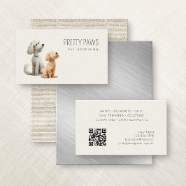 犬のグルーミングトレーナー歩く座 名刺