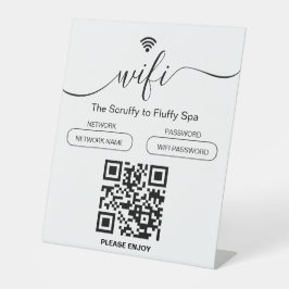 犬のグルーミングビジネスサインフリーWiFiペデスタルサイン 台座サイン