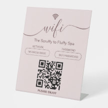 犬のグルーミングビジネスサインフリーWiFiペデスタルサイン