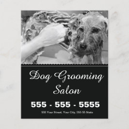 犬のグルーミングフライヤー – Personalizable チラシ