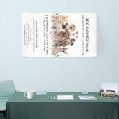 犬のグルーミングブティックペットシッターのウォーカー事業 横断幕 (トレードショー)