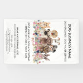 犬のグルーミングブティックペットシッターのウォーカー事業 横断幕 (横)