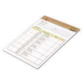 犬のグルーミングログ ノートパッド (アングル)