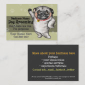 犬のグルーミング促進マーケティングテンプレート 名刺 (正面/裏面)