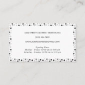 犬のグルーミング写真ロゴソーシャルメディア 名刺 (裏面)