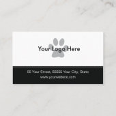 犬のグルーミング名刺 – Personalizable 名刺 (裏面)