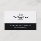 犬のグルーミング名刺 – Personalizable 名刺 (裏面)