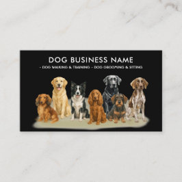 犬のグルーミング座り搭乗訓練 名刺