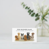 犬のグルーミング歩く座り搭乗訓練 名刺 (スタンド正面)