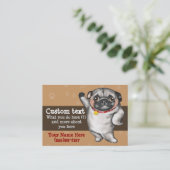 犬のグルーミング犬のトリマーのドッグウォーカーのテンプレート 名刺 (スタンド正面)