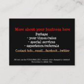 犬のグルーミング犬のトリマーのドッグウォーカーのテンプレート 名刺 (裏面)