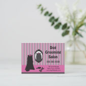 犬のグルーミング紹介カード – Personalizable 紹介カード (スタンド正面)
