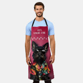 犬のグルーミング エプロン (着用した状態)