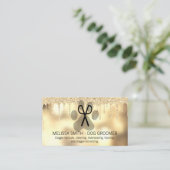 犬のグルーミング | グリッタードリップボケ 名刺 (スタンド正面)