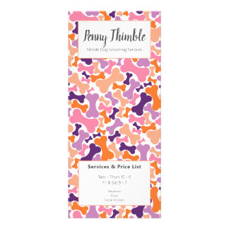 犬のグルーミング,ドギー骨トリマーサービス ラックカード