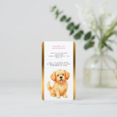 犬のグルーミング パーソナライズド ラグジュアリー モダン コレクション 名刺 (スタンド正面)