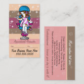 犬のグルーミング.ペットのトリマー.アポイントメントのアラーム。 予約カード (正面/裏面)