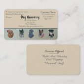 犬のグルーミング·ペットケア事業 名刺 (正面/裏面)