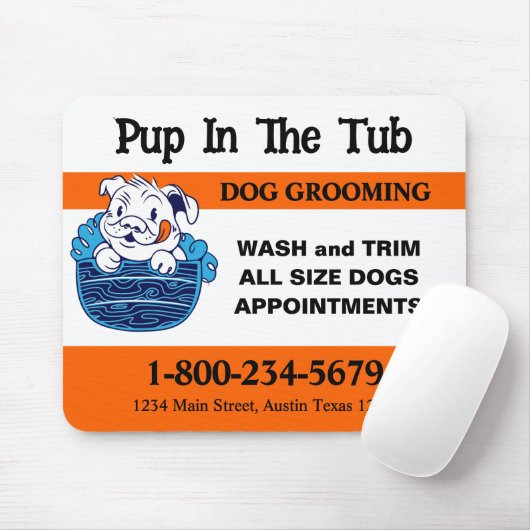 犬のグルーミング マウスパッド (マウス)