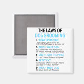 犬のグルーミング マグネット (正面/裏面)