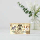 犬のグルーミング | ラグジュアリーグリッタードリップ 名刺 (スタンド正面)