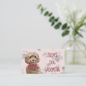 犬のグルーミング 予約カード (スタンド正面)