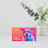 犬のグルーミング 名刺 (スタンド正面)