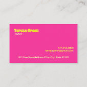 犬のグルーミング 名刺 (裏面)