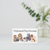 犬のグルーミング 名刺 (スタンド正面)