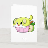 犬のケーキ カード (裏面)