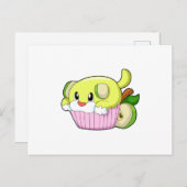 犬のケーキ ポストカード (正面/裏面)