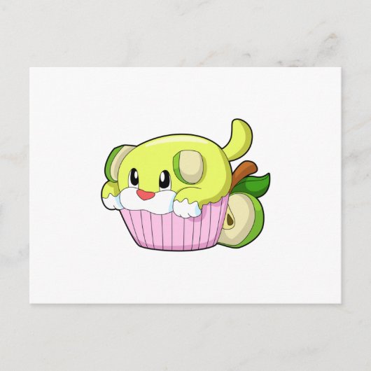 犬のケーキ ポストカード (正面)