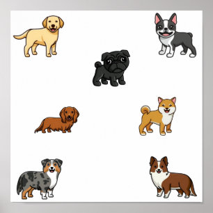 犬のコレクション ポスター