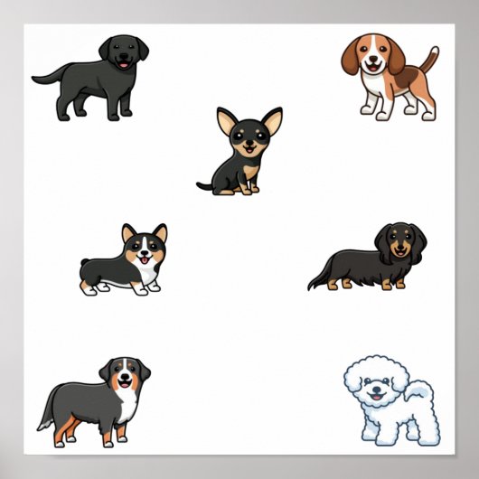 犬のコレクション ポスター (正面)