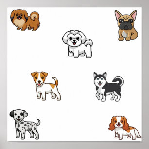 犬のコレクション ポスター