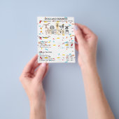 犬のコンフェッティ レインボー チラシ (手)