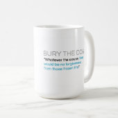 犬のコーヒー・マグを埋めて下さい コーヒーマグカップ (正面右)