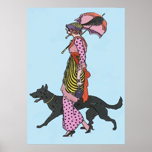 犬のサインを抑え、文字、ポスターを追加 ポスター (正面)