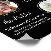 犬のシグネチャードリンクブラックペット結婚ズバー ポスター (角)