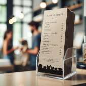 犬のシルエットトリマーの価格表またはサービスカード 招待状