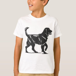 犬のシルエット クラシック Tシャツ