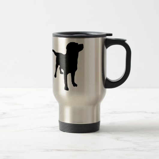 犬のシルエット トラベルマグ (右)