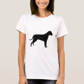 犬のシルエット Tシャツ (正面)