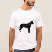 犬のシルエット Tシャツ (正面)