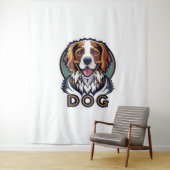 犬のシール タペストリー (インサイチュ)