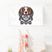 犬のシール 横断幕 (インサイチュ)